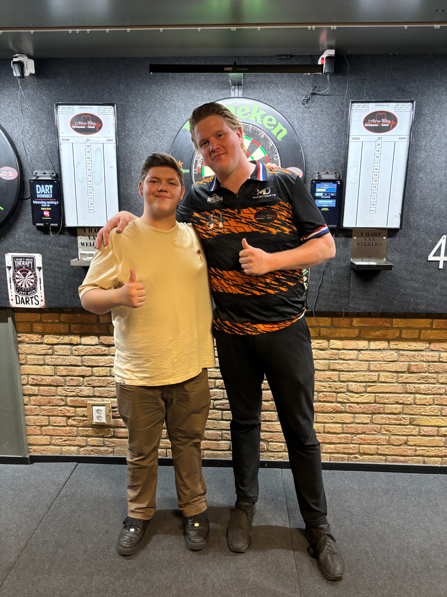 Kendji Steinbach (links) en Danny van Trijp (rechts).